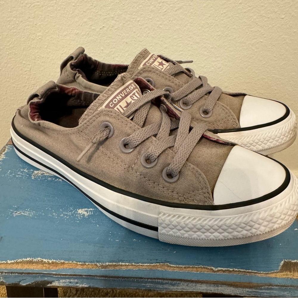 Converse Shoreline Slip Chuck Taylor Size 7 Green and White